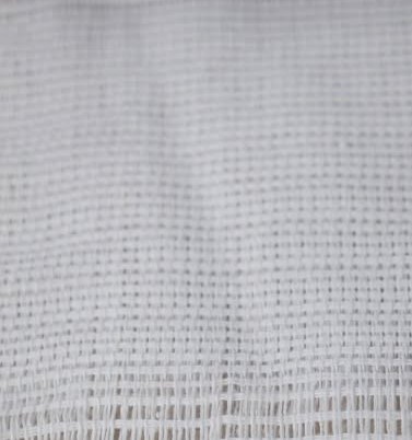 Tecido de fraldinha de algodão branco